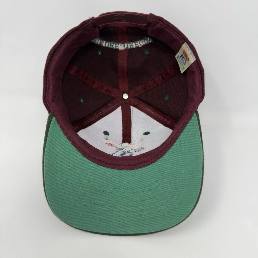 Vtg Duck Pond Cellars Merlo & Green Embroidered Duck Baseball Hat Cap Adjustable